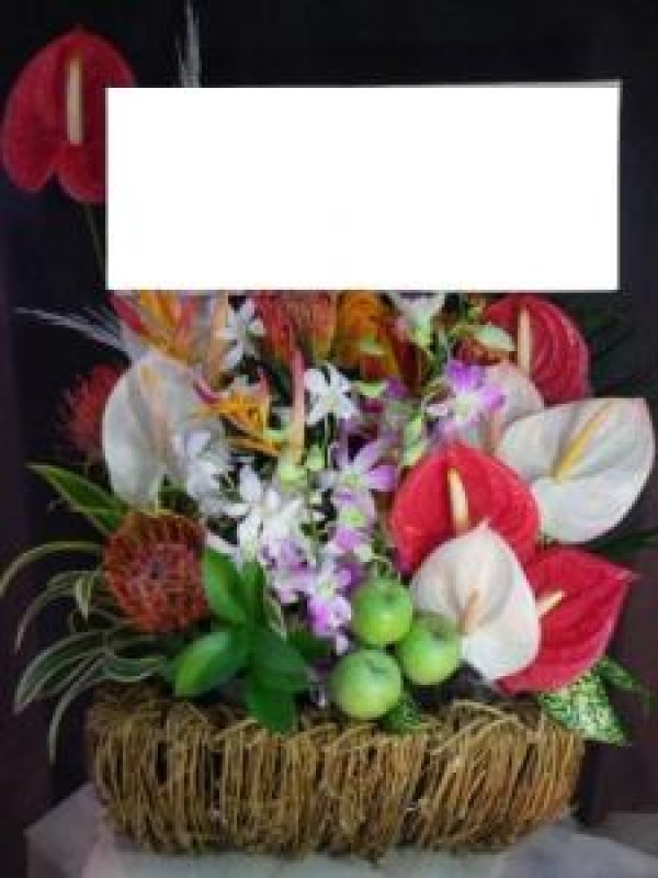 画像1: 花お任せ南国風　アレンジ【予算15000円】│沖縄のオンライン花屋 (1)
