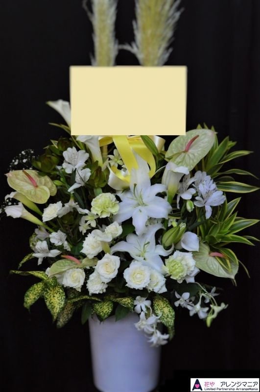 画像1: 花お任せ　アレンジ　ホワイトグリーン　【予算12000円】 (1)
