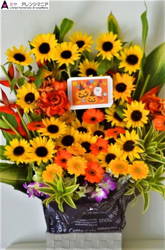 画像1: 花お任せ　ハロウィンアレンジ【予算15000円】 (1)