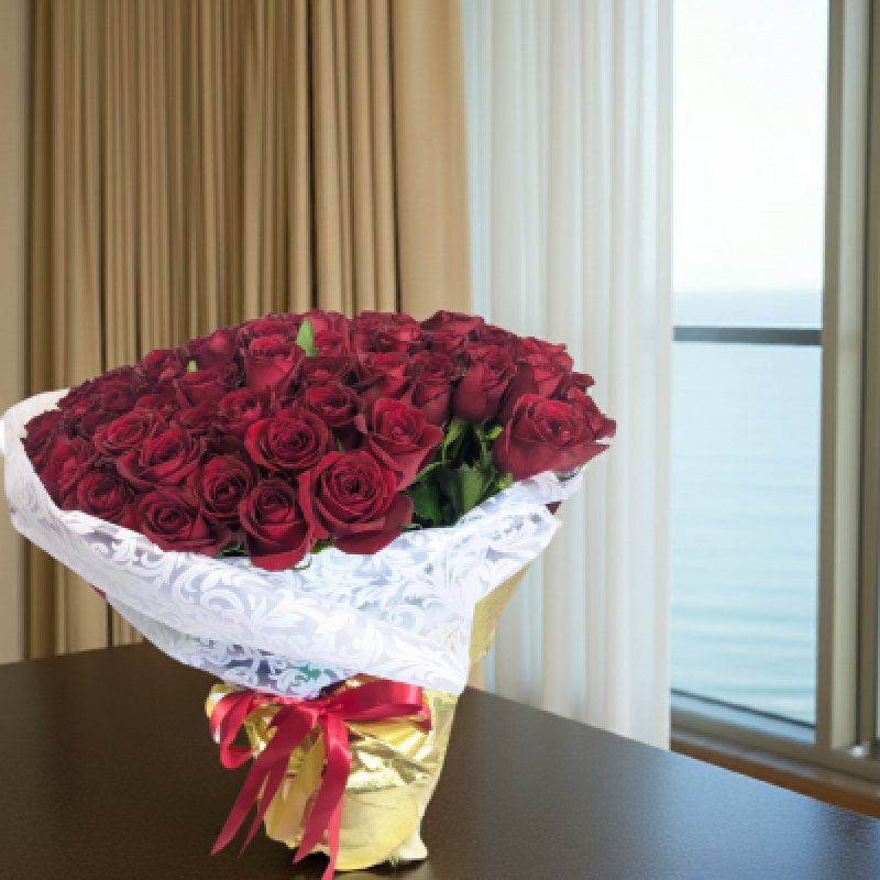 画像5: 沖縄 プロポーズ 赤バラ108本の花束｜ホテル配達・サプライズ対応 (5)