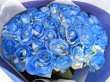 画像2: 青薔薇（グラデーション）40本の花束｜沖縄ホテル配達 (2)