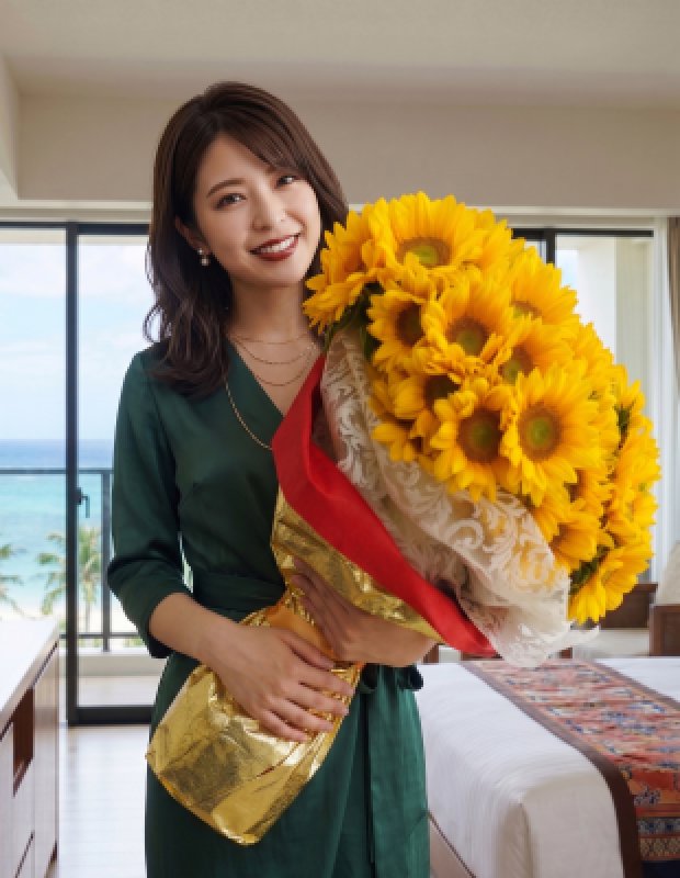画像2: 沖縄でプロポーズに贈るヒマワリ108本の花束｜明るい未来を誓う特別な一束 (2)