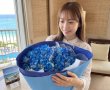 画像1: 青薔薇（グラデーション）40本の花束｜沖縄ホテル配達 (1)