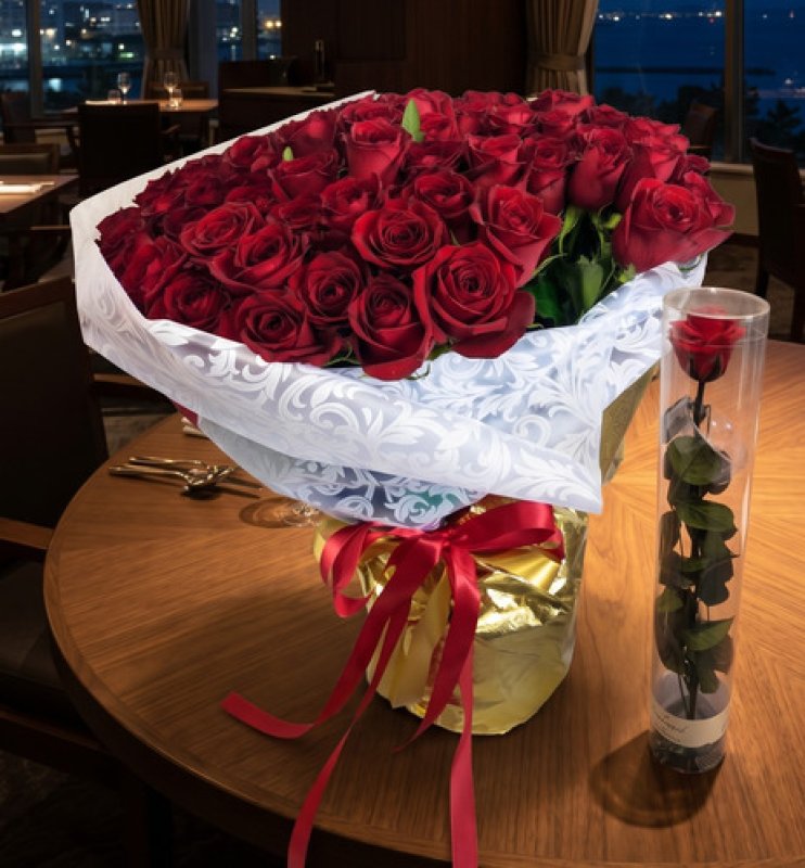 画像3: 沖縄 プロポーズ 赤バラ108本の花束｜ホテル配達・サプライズ対応 (3)
