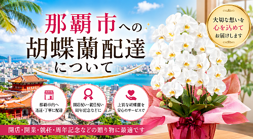 那覇市へ胡蝶蘭を配達しました｜創業17年目・沖縄の花屋アレンジマニア